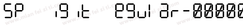 SP Digit Regular字体转换